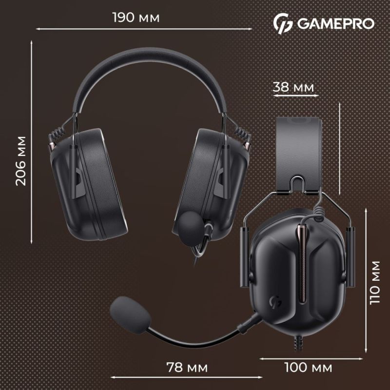 Гарнитура GamePro Genesis Hunter Black (HS1350B)