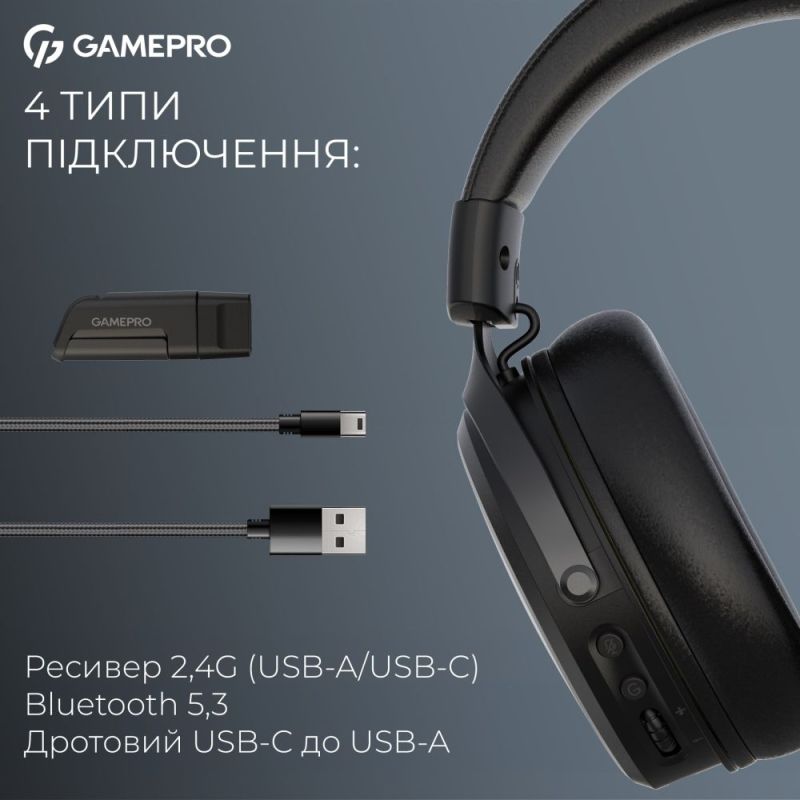 Гарнитура GamePro Asgard Freya Pro Black (HSW201B)