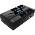 ИБП NJOY (UPCSBLS680TTOAZ01B), Lin.int., 8 x Schuko, USB, LCD, пластик (Token 800)