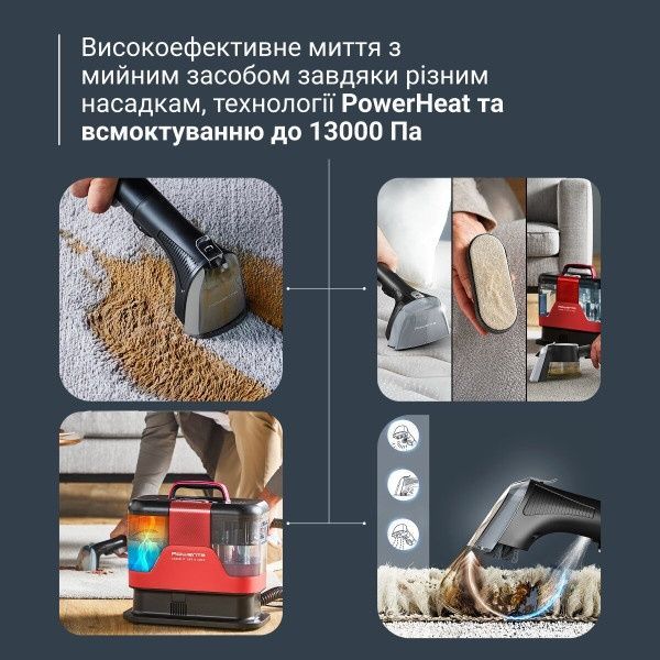 Миючий пилосос-плямовивідник Rowenta Clean It Hot & Cold (IN7020F0)