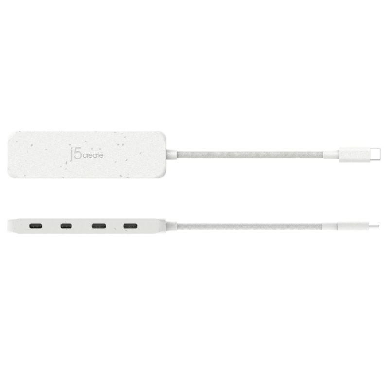 USB-хаб J5create 4 USB-C White (JCH345EW-N)