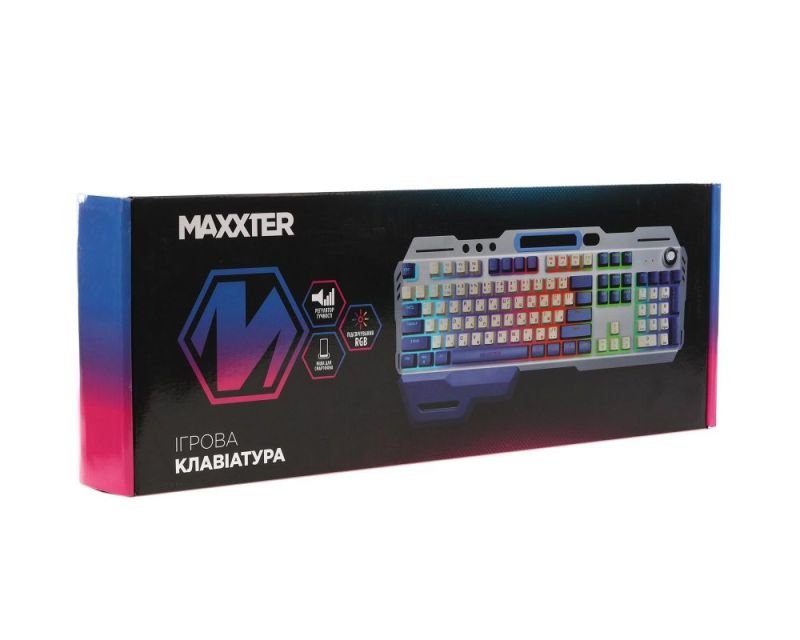 Клавiатура Maxxter (KBG-RGB-01-UA)