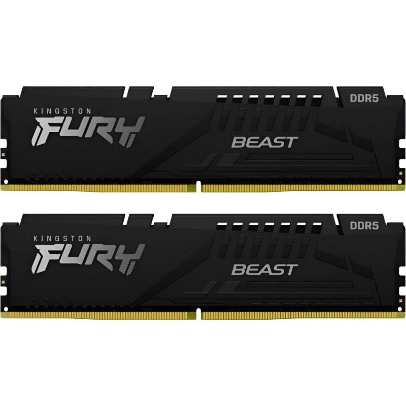 Модуль пам`яті DDR5 2x16GB/6000 Kingston Fury Beast Black (KF560C36BBE2K2-32)