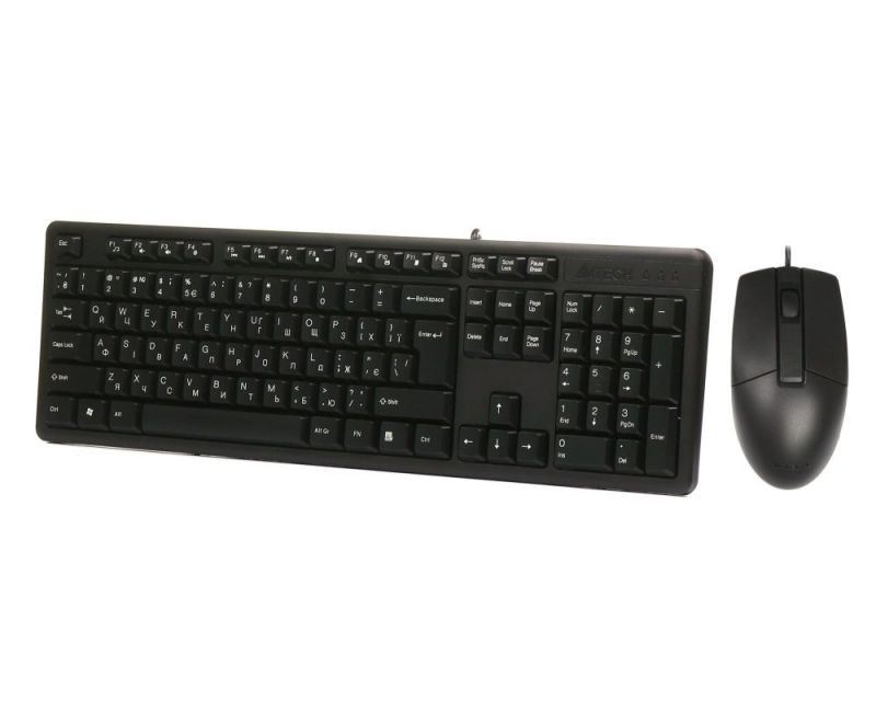 Комплект (клавиатура, мышь) A4-Tech USB (KK-3330 Black)