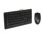Комплект (клавиатура, мышь) A4-Tech USB (KK-3330 Black)