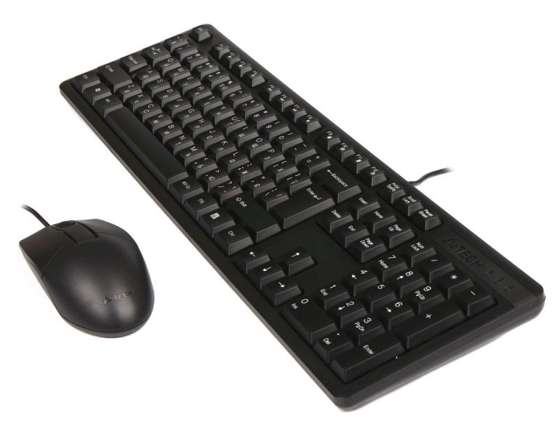 Комплект (клавиатура, мышь) A4-Tech USB (KK-3330 Black)