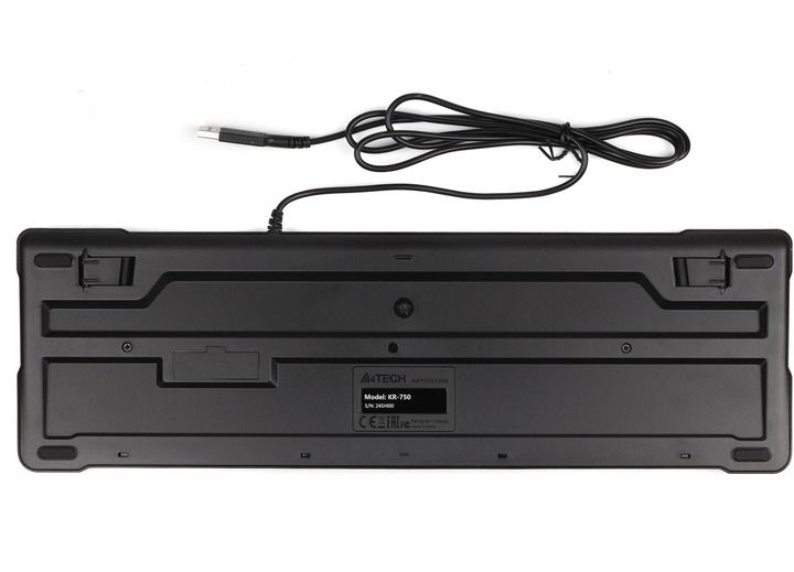 Клавиатура A4Tech KR-750 Ukr Black (KR-750 USB (Black))