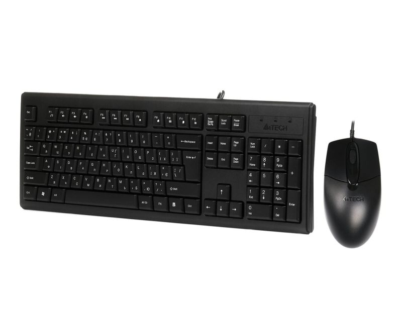 Комплект (клавіатура, миша) A4Tech KR-8372 Black (KR-8372 (Black))
