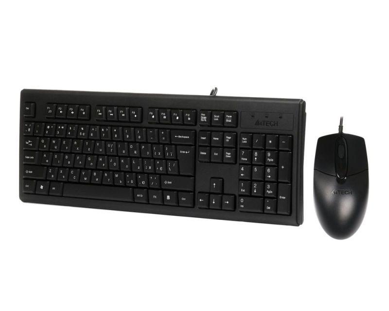 Комплект (клавиатура, мышь) A4Tech KR-8372S Black (KR-8372S (Black))