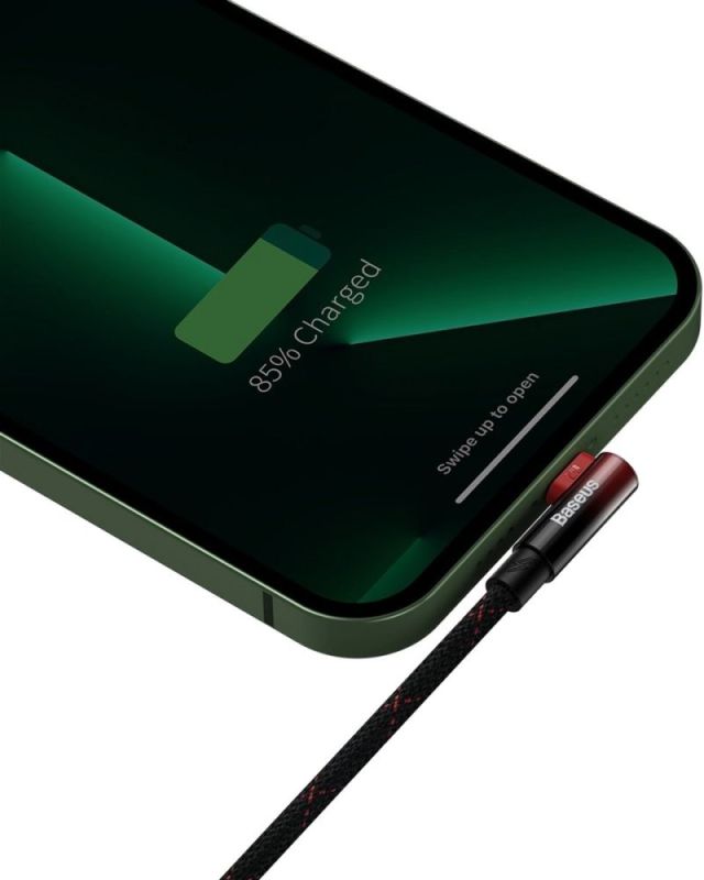 Кабель Baseus MVP 2 USB - Lightning (M/M), 2.4A, 1 м Black/Red (CAVP000020)
