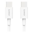 Кабель Orico USB Type-C - USB Type-C (M/M), 100W, 1 м White (CA913381)
