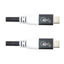 Кабель San Guan USB Type-C - USB Type-C (M/M) PD 100W, 40Gbps, 3 м Black (CA914135)