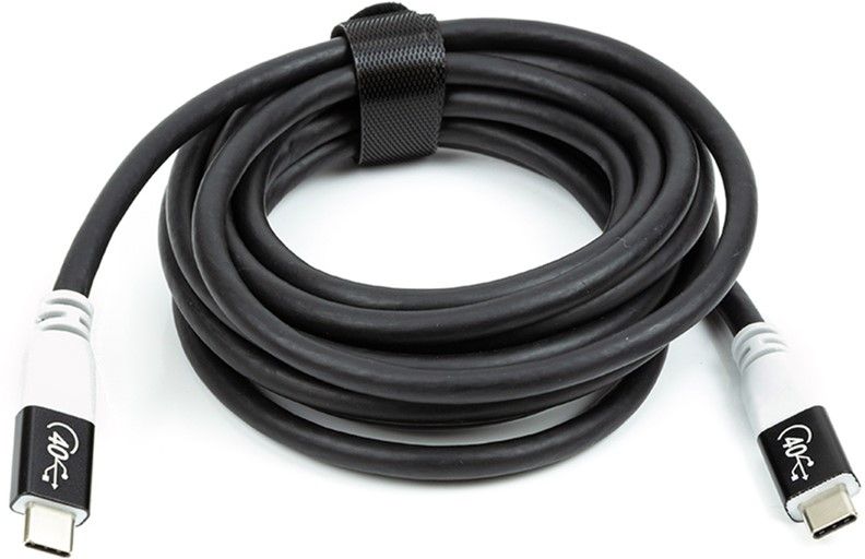 Кабель San Guan USB Type-C - USB Type-C (M/M) PD 100W, 40Gbps, 3 м Black (CA914135)