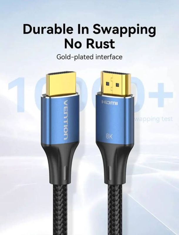 Кабель Vention HDMI - HDMI V 2.1 (M/M), 3 м, Black (ALGLI)