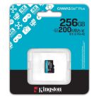 Карта пам`яті MicroSDXC  256GB UHS-I/U3 Class 10 Kingston Canvas Go! Plus R200/W160MB/s (SDCG4/256GBSP)