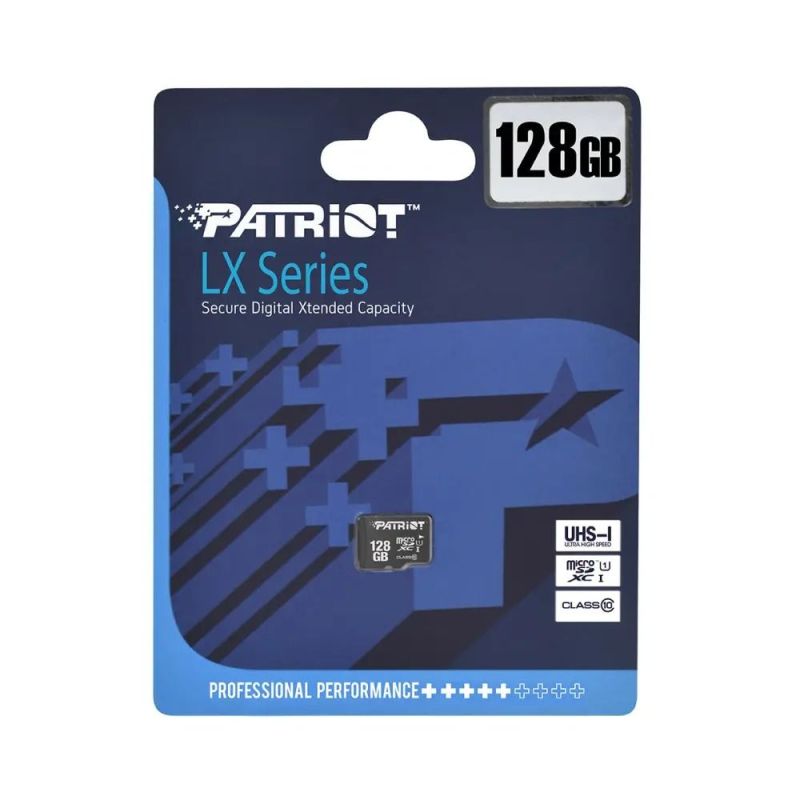 Карта памяти MicroSDXC 128GB UHS-I Class 10 Patriot LX (PSF128GMDC10)