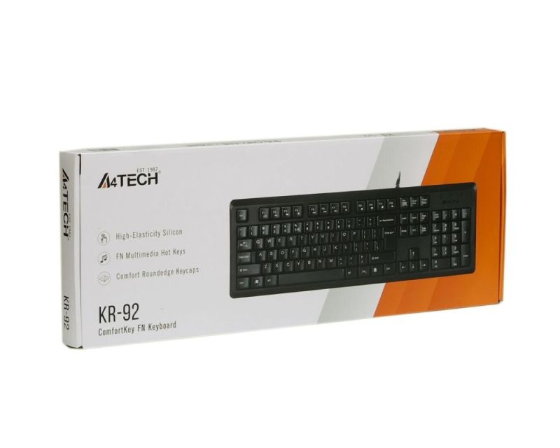 Клавіатура A4Tech KR-92 Black (KR-92 USB (Black))