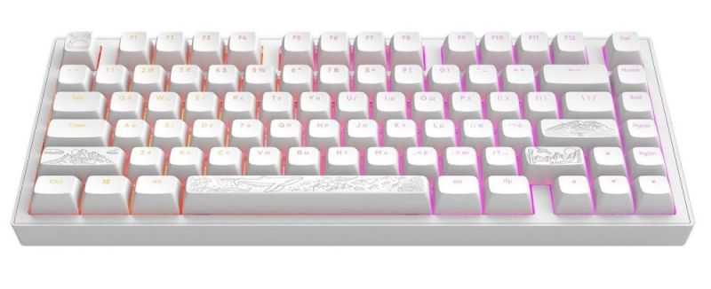 Клавіатура Dark Project ALU81 Terra Nostra White (DPKB_NOSTRA_81_ANSI_WHITE_UA)