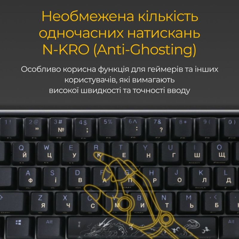 Клавіатура Ducky One 3 SF Cherry MX Red RGB UA USB Black (DKON2167ST-RUAPXCLAWSC1)
