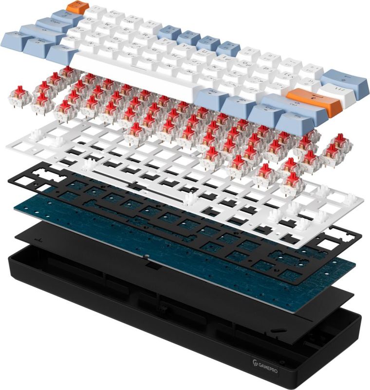 Клавиатура GamePro Red Swich Hot-Swap RGB Black (MK130R)