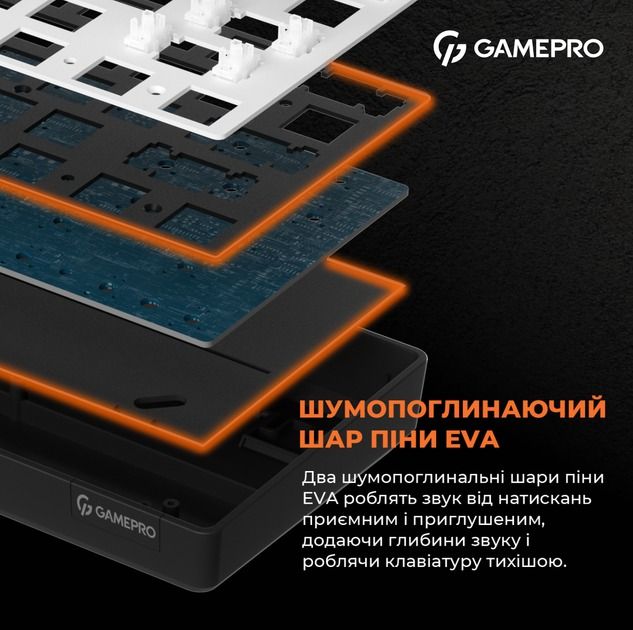 Клавиатура GamePro Red Swich Hot-Swap RGB Black (MK130R)
