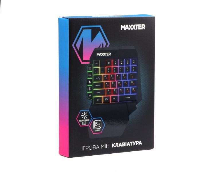 Клавiатура Maxxter Black (KBG-OH-01B-UA)