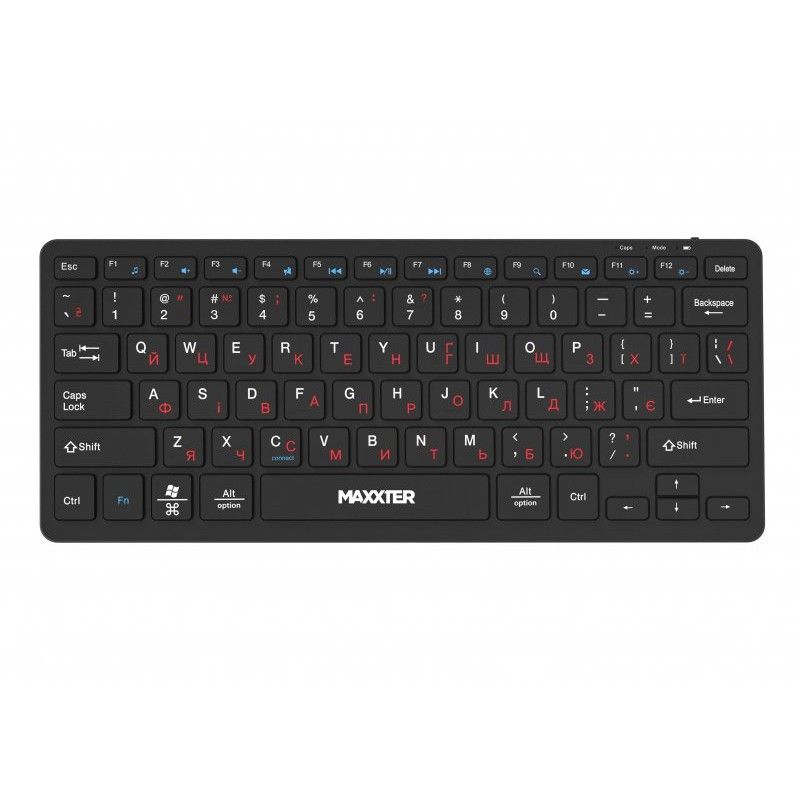 Клавiатура бездротова Maxxter Black (KBW-C01B-UA)