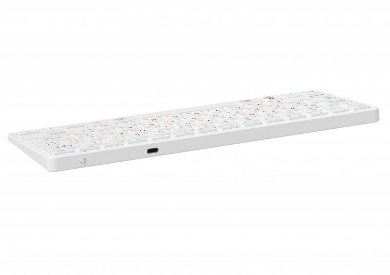 Клавiатура бездротова Maxxter Silver (KBW-C01S-UA)