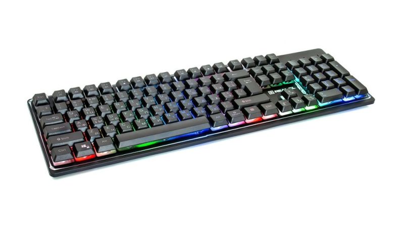 Клавіатура REAL-EL Comfort 7011 Backlit Ukr Black (EL123100043)