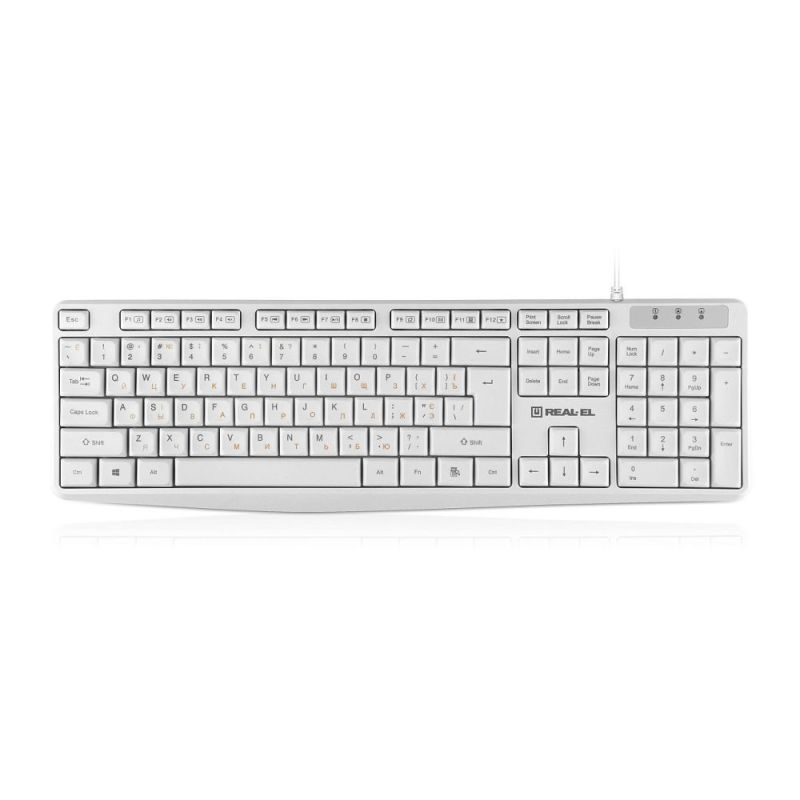 Клавиатура REAL-EL RK-513 White (EL123100047)