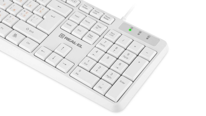 Клавиатура REAL-EL RK-513 White (EL123100047)