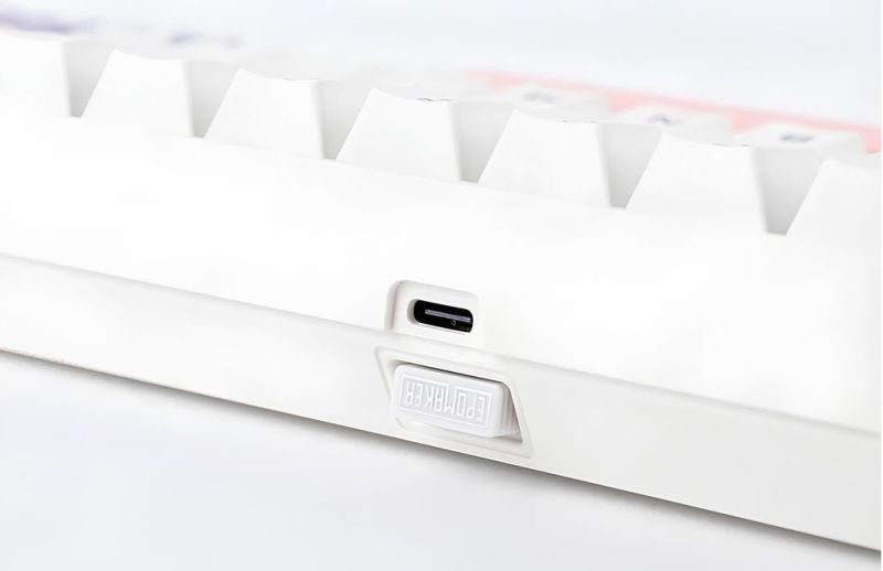 Клавиатура беспроводная Epomaker EP64 60% Mulan Switch Hot-Swap (2.4G/BT/USB) RGB UA White (EP64-W-M)