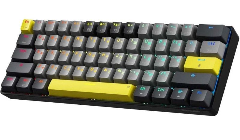 Клавиатура беспроводная GamePro Outemu Red Switch Hot-Swap RGB Black  (MK130G Pro)