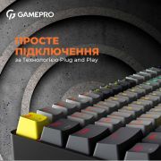 Клавиатура беспроводная GamePro Outemu Red Switch Hot-Swap RGB Black  (MK130G Pro)