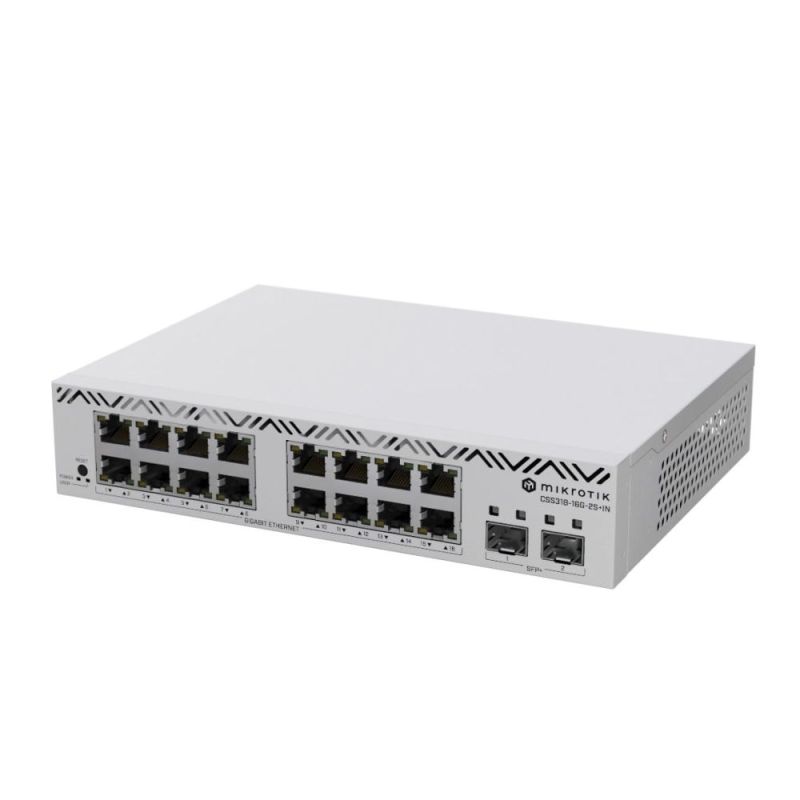 Коммутатор MikroTik (CSS318-16G-2S+IN)