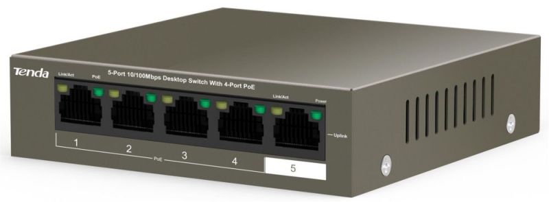 Комутатор Tenda (TEF1105P-4-63W)