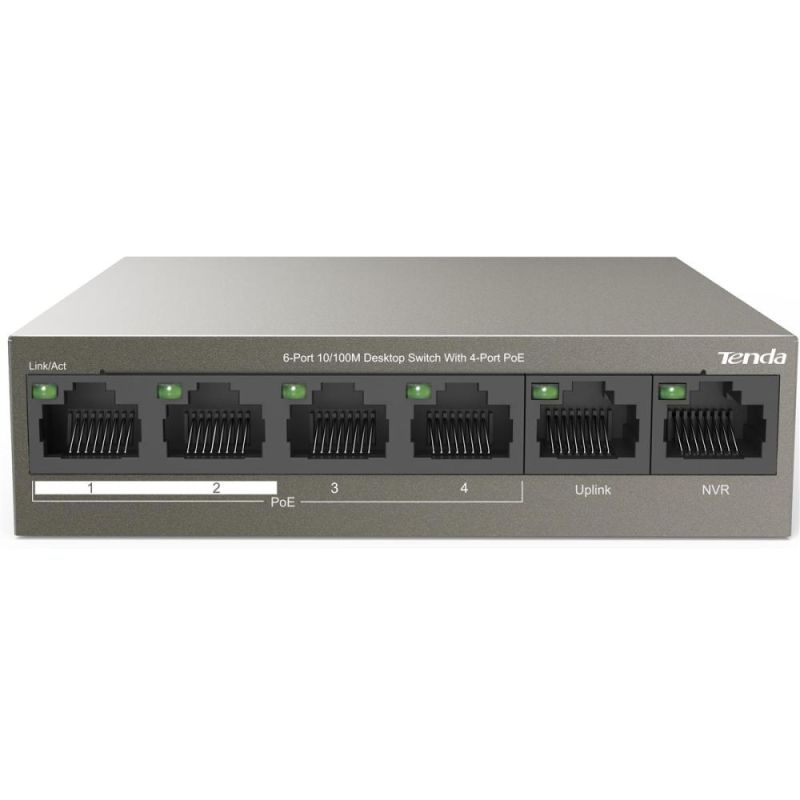 Комутатор Tenda (TEF1106P-4-63W)