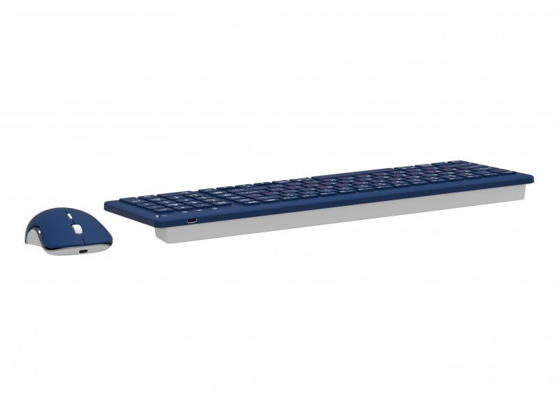 Комплект (клавіатура, миша) бездротовий Maxxter Dark Blue (KMS-WCM-01BL-UA)
