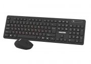 Комплект (клавиатура, мышь) беспроводной Maxxter Black (KMS-WCM-02B-UA)