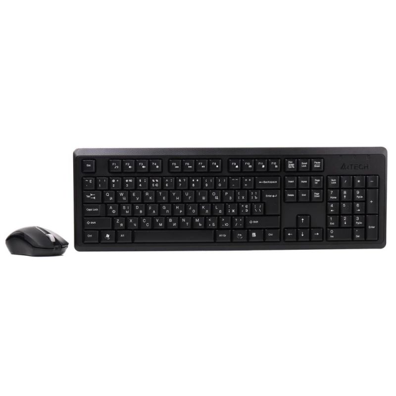Комплект (клавіатура, миша) бездротовий A4Tech Black (4200N (GR-92+G3-200N))
