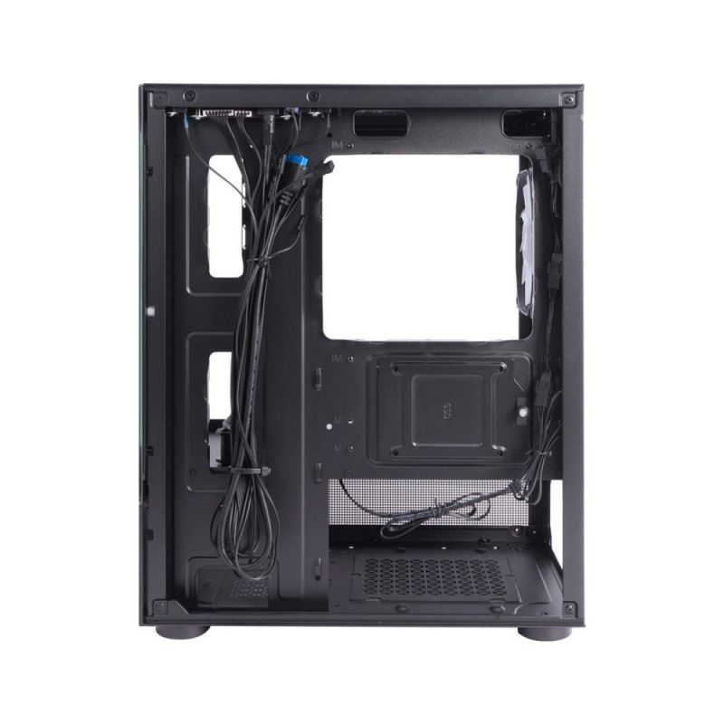 Корпус 1stPlayer Black без БП (Mi2-A-BK-2F7R-1F7)