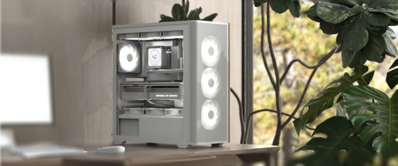 Корпус AeroCool D501A-G-WT-v2 White без БП (ACCM-DS01043.21)