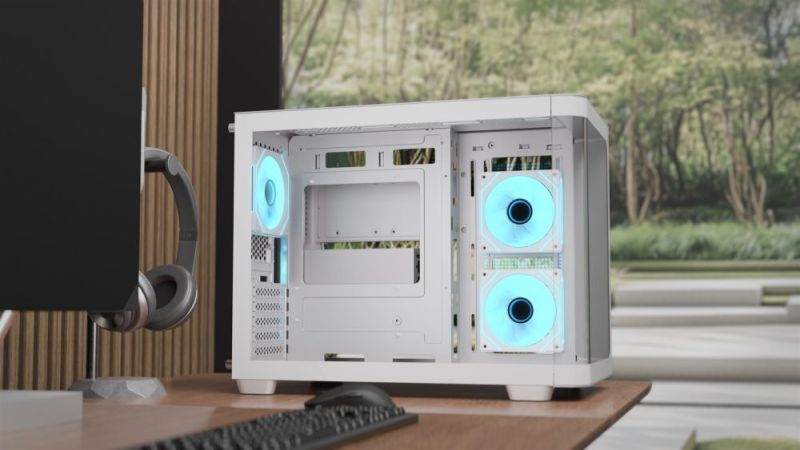 Корпус AeroCool P300C-G-WT-v1 White без БЖ (ACCS-PN02033.21)