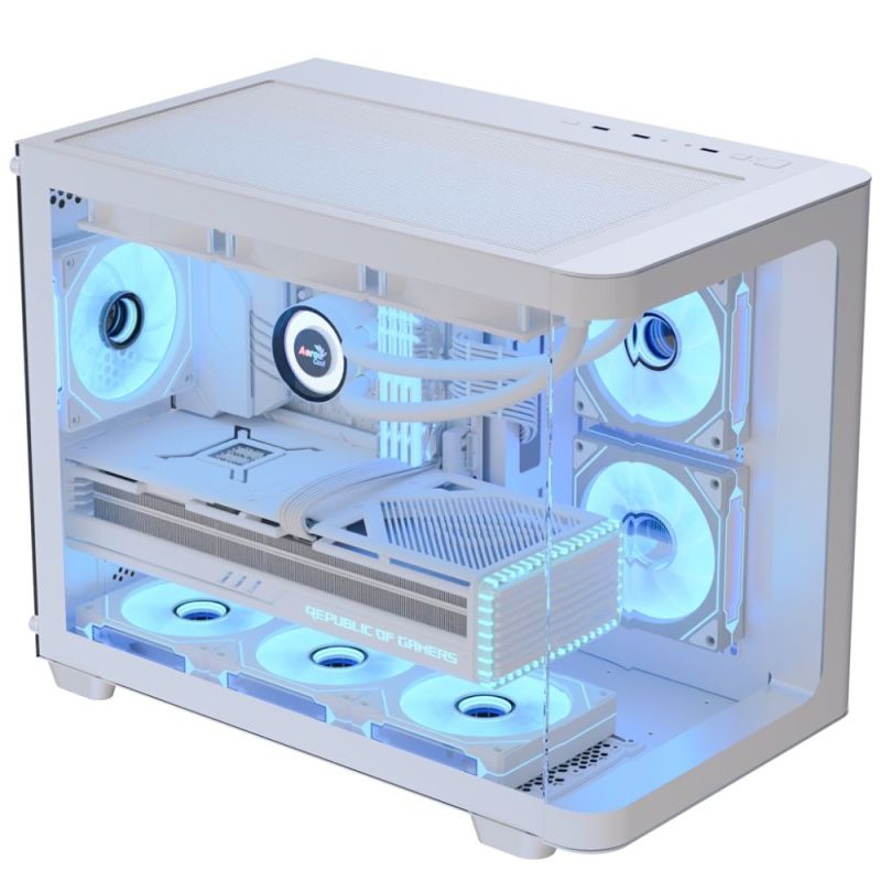 Корпус AeroCool P300C-G-WT-v1 White без БЖ (ACCS-PN02033.21)
