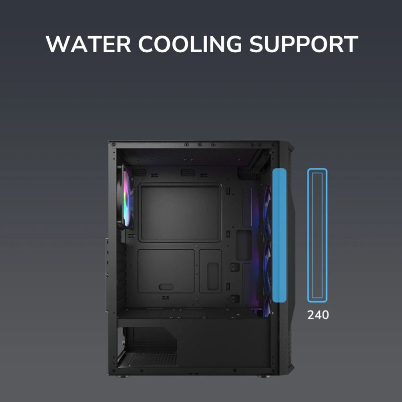 Корпус Cougar Black без БП (MX110 RGB)