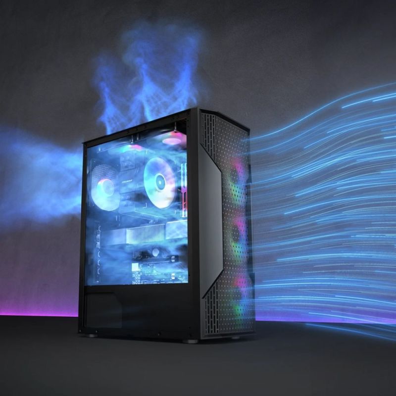 Корпус Cougar Black без БП (MX110 RGB)
