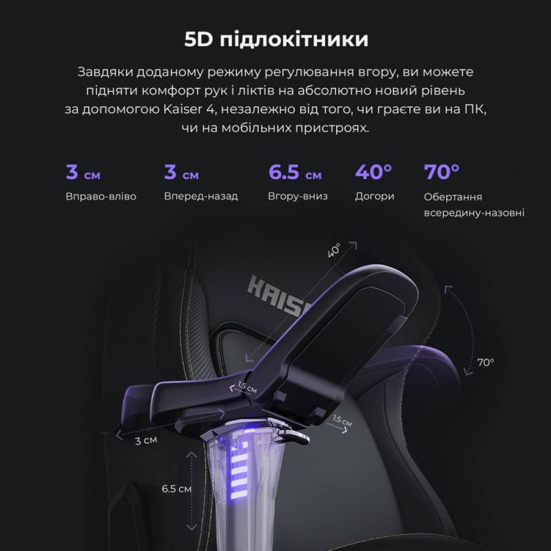 Крісло для геймерів Anda Seat Kaiser 4 Size L Maroon (AD12YDDC-L-20-A-PV/C)