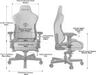 Крісло для геймерів Anda Seat T-Pro 2 Size XL Linen Grey/Black (AD12XLLA-01-GB-F)
