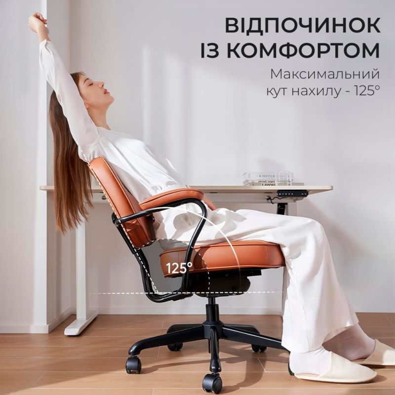 Крісло офісне Sihoo L3 PVC Vintage Brown (L3D-M101)