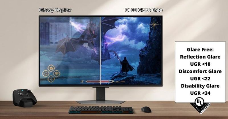 Монитор Samsung 27" Odyssey G8 G81SF OLED Silver 240Hz (LS27FG812SIXUA)